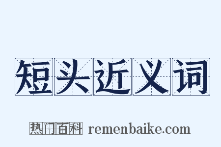 短头近义词是什么意思的图片